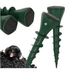 Set 2 aparate cu incarcare solara, ultrasunete, repelent pentru cartite si rozatoare in gradina