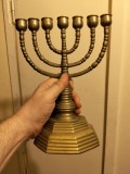 Menora bronz masiv an 1945