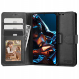 Husa Tech-Protect Wallet Wallet pentru Xiaomi Redmi Note 12 Pro 5G/Poco X5 Pro 5G Negru, Silicon