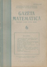 Romania, Gazeta Matematica, nr. 6/1984 foto