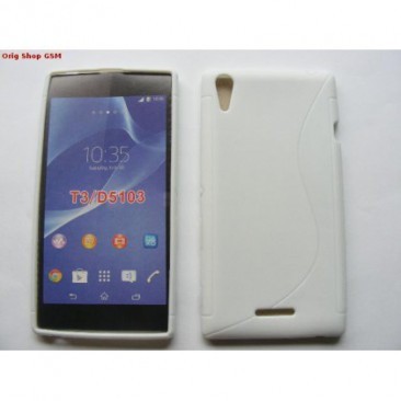 HUSA SILICON S-LINE SONY XPERIA T3 ALB foto