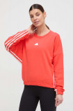 Adidas bluză femei, culoarea roșu, cu model IS0901