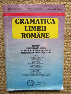 Gramatica limbii romane - Silvestru Boatca foto