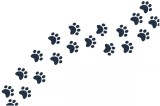 Cumpara ieftin Sticker Auto, Amprenta Animal, 30 cm, 12250ST-1, Oem