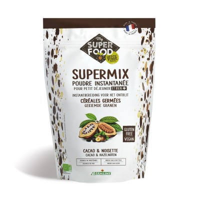 Supermix pentru micul dejun cu alune de padure si cacao bio 350g Germline foto