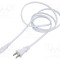 Cablu IEC C7 mamă 2x0,75mm2 1,8m alb 7A LIAN DUNG