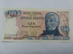 Argentina 100 Pesos Argentinos ND-UNC foto