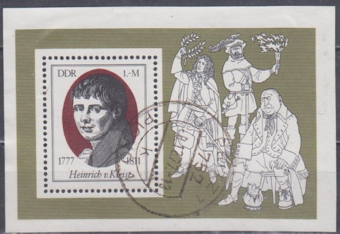 M2 C3 - Timbre foarte vechi - Germania Democrata - DDR - colita dantelata