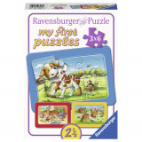 Cumpara ieftin Puzzle 3x6 piese - Animalute | Ravensburger
