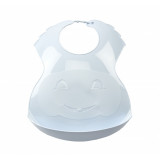 Baveta Thermobaby Soft Baby din plastic bleu