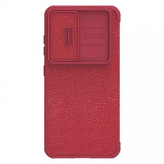 Husa pentru Samsung Galaxy S23, Nillkin QIN Leather Pro Case, Red