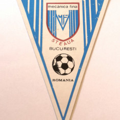 Fanion fotbal - AS "MECANICA FINA" STEAUA Bucuresti (dim. mari 32x22 cm)