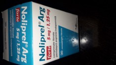 Noliprel Arg Forte 5 mg/1,25 mg, 30 comprimate foto