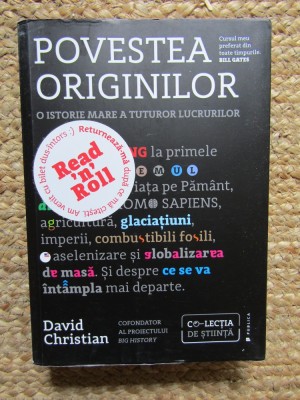 David Christian - Povestea originilor foto
