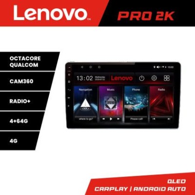 Navigatie Peugeot 307 Lenovo Kit-307 8 core QLED 2K 4+64 360 Android Waze USB Navigatie Internet Youtube Radio CarStore Technology foto