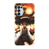 Husa compatibila cu Oppo A55, Viceversa, model Kenpachi Zaraki Bleach, Silicon, TPU, Transparent, Carcasa
