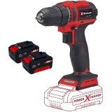 Einhell TE-CD 18/40 Li BL PXC + Twinpack - Masina de gaurit si insurubat 40 Nm + Set 2 acumulatori Li-Ion 18 V 4 Ah