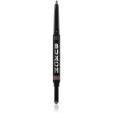 Buxom FLIP SIDE DUAL-ENDED EYELINER &amp; SHADOW Crema umbre ochi si linii in creion culoare Totally Taupe 0.78 g