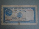 Bancnota 5000 lei 22 August 1944 ROMANIA - Starea care se vede