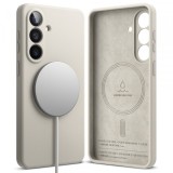 Husa MagSafe pentru Samsung Galaxy S26 Plus S947, Ringke, Silicone, Crem