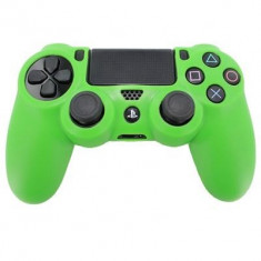 Pro Soft Silicone Protective Cover With Ribbed Handle Grip Green Ps4 foto