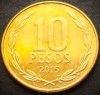 Moneda 10 PESOS - CHILE, anul 2015 * cod 4121 A = A.UNC, America Centrala si de Sud