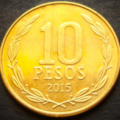Moneda 10 PESOS - CHILE, anul 2015 * cod 4121 A = A.UNC