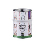 Vopsea Whiteboard SketchPaint, Alb Mat, 500ml, Acoperire 3m&sup2;, Tabla Scris, Lavabila