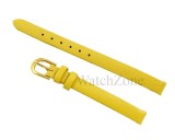 Cumpara ieftin Curea ceas piele 8mm galbena, Time Veranda