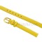 Curea ceas piele 8mm galbena