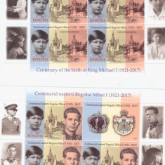 Romania 2021-LP 2343E Centenarul nasterii regelui Mihai-2 mini coli Ro-218