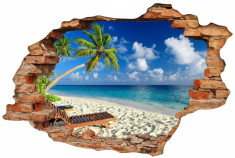 Sticker &amp;quot;Wall Crack&amp;quot; Beach 4 - 120 x 80 cm foto