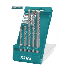 Set 5 burghie Total Industrial - rotopercutor SDS Plus