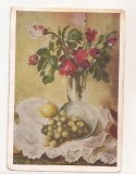 FA96 -Carte Postala- RUSIA - A.V. Fonvizin, Roses, necirculata 1956