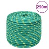 VidaXL Frânghie de barcă, verde, 12 mm, 250 m, polipropilenă