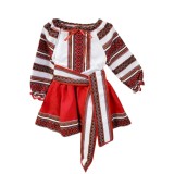 Cumpara ieftin Costum Traditional fetita cu ies, fusta si brau traditional - GBY112