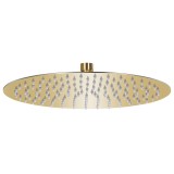 vidaXL Cap de duș tip ploaie rotund, auriu, 30 cm, oțel inoxidabil