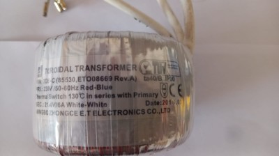 TRANSFORMATOR TOROIDAL 21.4V, 6A foto
