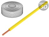 Cablu litat PVC galben 0,5mm2 10m 60V