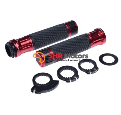 Set mansoane Leoshi 655 negru cu rosu si carbon foto