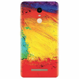 Husa silicon pentru Xiaomi Remdi Note 3, Colorful Dry Paint Strokes Texture