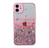 Husa Huawei Nova 9 Roz Gradient cu Glitter, TPU, Protectie Camera