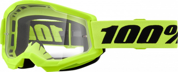Ochelari cross/atv 100% Strata 2 Neon Yel, lentila transparenta, culoare rama ga... Cod Produs: MX_NEW 26013481PE