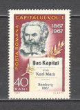 Romania.1967 100 ani &quot;Capitalul&quot;-K.Marx DR.165