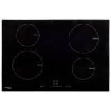 VidaXL Plită inducție 4 arzătoare control tactil, sticlă 77 cm 7000 W