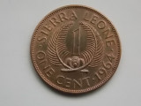 One cent 1964 SIERRA LEONE-xf, Africa