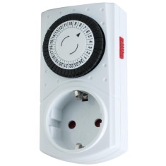 Priză programabilă pentru interior, mecanic 24 h / 30 min