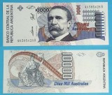 Argentina 10.000 Australes 1989 &#039;Pellegrini&#039; UNC serie: 48585628B p#334