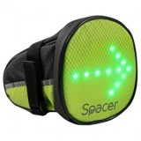 Geanta bicicleta cu semnalizare led spacer