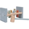 Little Dutch Hammerbank joc interactiv de lovit cu ciocanul din lemn Ocean Blue 1 buc